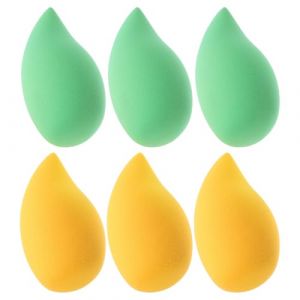 VILLFUL 6 pi&egrave;ces &Eacute;ponges Maquillage Mangue R&eacute;utilisables pour Base de Maquillage Visage Lavables (WANHALA, neuf)