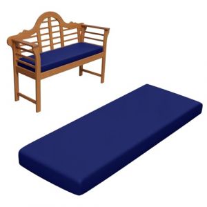 RZYW Coussin de Si&egrave;ge Imperm&eacute;able de 5 cm D'&eacute;paisseur pour l'ext&eacute;rieur, Coussin pour Banc Remplacement en Mousse, Antid&eacute;rapant Coussin de Banc de Meubles de Jardin Balancelle,Bleu,115x30cm (RZYW, neuf)
