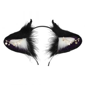 Serre-tête d'oreille de diable fait à la main - Accessoire de cosplay pour fête costumée (ZHKWLXS, neuf)