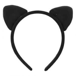 BCHKO Bandeau Oreilles de Chat, Accessoire de Cheveux pour Fille et Femme, Costume de F&ecirc;te, D&eacute;coration, Chat Noir, D&eacute;guisement Chat, Serre T&ecirc;te Enfant, Bonnet Oreille de Chat, Le Chat (Noir) (MIAO YONGXUAN SHOP, neuf)