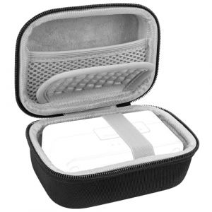 GEEKRIA for Creators &Eacute;tui de transport pour microphone compatible avec DJI Mic 2, Mic, Mic mini, Hollyland Lark MAX2, Lark MAX, &eacute;tui de voyage rigide avec rangement de c&acirc;bles (noir) (GeekriaDirectEU, neuf)