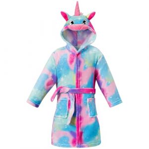 KAKU NANU Robe de Chambre Fille Polaire Licorne Robe Peignoir de Bain Enfant Poncho de Bain Enfant 5 6 Ans (Varseille, neuf)
