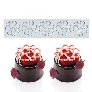Moule &agrave; Fondant en Silicone G&acirc;teau de Moule de Silicone en Dentelle Mat &agrave; Souche de G&acirc;teau Tapis Dentelle Patisserie Moule De Dentelle Mat D&eacute;coration de G&acirc;teau Outils de Fleur Moules (Haptre, neuf)