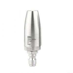 Buse turbo de nettoyeur haute pression en acier inoxydable, embout rotatif à 360° avec connexion rapide 1/4, pour jardin, allée, voiture, terrasse (050) (whychstore, neuf)