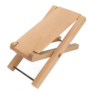 SEAFRONT Repose-pieds pour Guitare, Tabouret Réglable en Bois, Conception Robuste avec fonctionnalité Pliable pour Musiciens et Guitaristes (Bois de hêtre) (Wustag, neuf)
