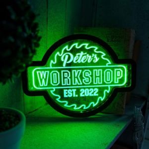 Enseigne D’atelier Personnalisée, Enseigne D’atelier Personnalisée, Enseigne Murale D’atelier, Enseigne Au Néon D’atelier, Enseigne LED D’atelier, Enseigne Lumineuse D’atelier (Rongshun Electronic Commerce Co., Ltd., neuf)