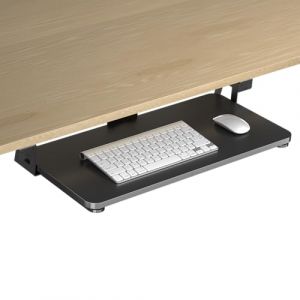 XINLEI Plateau de clavier sous le bureau - Grande pince en C - 65,5 cm (75,6 cm avec les pinces) x 31,1 cm Plateau coulissant pour clavier et souris DSF4 (75,6 cm) (fhylc, neuf)