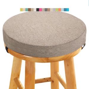 Coussin de Tabouret Ronde - Galette de Chaise Ronde Confortable - 30/35/40/45/50cm - Coussin de Chaise pour Salle &agrave; Manger, Cuisine, Bureau, Bar, Jardin, Int&eacute;rieur/Ext&eacute;rieur(A6,30x5CM/11.8x2inch) (Fengzi Comprehensive, neuf)