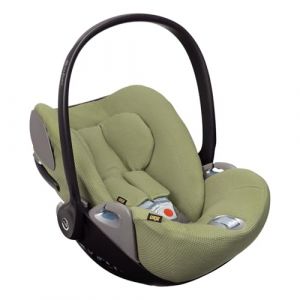 Ukje Housse de siège Auto, Compatible avec Cybex Cloud Z, Z2 & T i-Size, Housse de siège Enfant, Housse de siège bébé, Housse de Chaise Nouveau-né, Housse de Protection en coton (groen wafel) (Ukje, neuf)