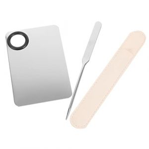 VICASKY Spatule Cosm&eacute;tique Acier Inoxydable Outil M&eacute;langeur De Maquillage Pour Femmes Spatule De Maquillage Longue Et Pratique (Micanties, neuf)