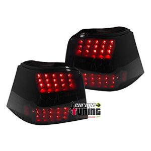 EUROPETUNING - 00554 - FEUX ARRIERES NOIRS AVEC CLIGNOTANT LED COMPATIBLE AVEC VW VOLKSWAGEN GOLF 4 BERLINE (SMTIMPORT, neuf)