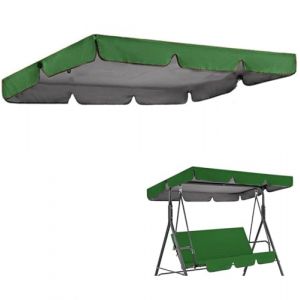 Générique Toit de Rechange pour Balancelle de Jardin, Housse de Rechange, Toit de balançoire, Canopée pour Balancelle Remplacement de l'Auvent de Balançoire Extérieure,Dark Green,195x125x15cm (XYJOZZQ, neuf)
