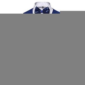 G&eacute;n&eacute;rique Gilet &agrave; Paillettes pour Homme Slim Fit Gilet de Costume avec N&oelig;ud Papillon Couleur Unie Veste Costume sans Manches pour Soir&eacute;e Disco Mariage C&eacute;r&eacute;monie F&ecirc;te Danse Party (NiceYear, neuf)