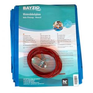 Bâche de piscine robuste, ronde, diamètre 6,8 m, 300 g/m², bâche d'été et d'hiver pour piscines rondes jusqu'à 6 m de diamètre, bâche d'hiver pour piscine pour une protection toute l'année (Höfer Chemie GmbH, neuf)