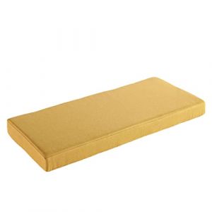 AFEBOO Coussin pour banc de 2/3 places pour int&eacute;rieur et ext&eacute;rieur, coussin pour si&egrave;ge de balancelle, doux, lavable, antid&eacute;rapant, pour patio, cuisine, salle &agrave; manger, balancelle (jaune, 120 x 40 x 5 (JKKLMM, neuf)
