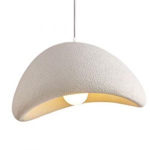 WOLWES Lustre en résine de style industriel, abat-jour de lampe à suspension de personnalité créative, lustre supérieur encastré, lampe suspendue à tête unique à bouche d'escargot E27, luminaires de d (Zheng Zhi Xin, neuf)