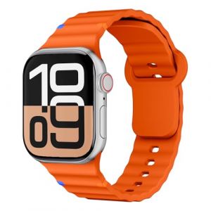Bracelets Silicone pour Bracelet Apple Watch 44mm 40mm 46mm 42mm 41mm 45mm 49mm 38mm iWatch Band Femmes Hommes,Doux Sport Apfelband pour Bracelets Apple Watch SE/2 Serie 10 9 8 7 6 5 4 3 Ultra 2 (Yunjiantech, neuf)