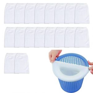 20Pièces Filtre Skimmer Piscine,Panier de Bassin Sol Bache Epuisette Filet Couvercle Filtrante,Anti Sable Filtrantes Joint Tapis Liner Net Skim Chlore Prefiltre,pour Aquarium Pool Exterieur Fontaine (CARTOLOGY DIRECT S.R.L., neuf)