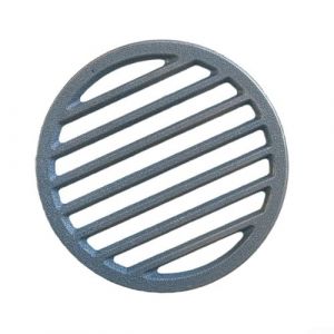 Grille ronde en fonte pour chemin&eacute;e, con&ccedil;ue pour maintenir le bois de chauffage en toute s&eacute;curit&eacute; et maximiser la production de chaleur tout en minimisant les &eacute;missions de fum&eacute;e (23 cm) (hibeautystore, neuf)