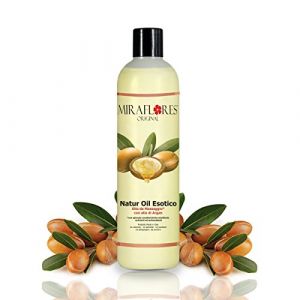 Huile de Massage à l'Huile d'Argan - Bouteille de 500 ml - émollient, nourrissante et antioxydante - Pour Peaux Douces et Sensibles - Massage Professionnel, Enveloppante et Relaxante - Parfum Exotique (Kickkick SRL, neuf)