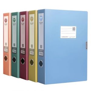 Neikafan 5 Pi&egrave;ces Classeurs &agrave; Levier A4 dos 35 mm Capacit&eacute; 320 Feuilles en Plastique avec Couvercle Bo&icirc;tes de Classement A4 Format Boite Archives pour Documents Rigide Boite de Rangement Bureau (Dofu, neuf)