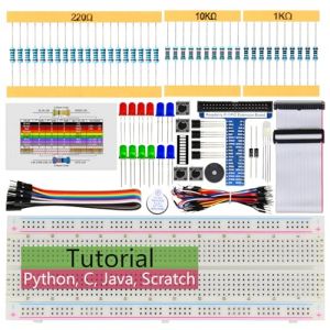 Freenove Basic Starter Kit for Raspberry Pi 5 4 B 3 B+ 400 Zero 2 W, 383-Page Detailed Tutorial, Python C Java Scratch Processing Code, 146 Items, 48 Projects (Raspberry Pi Not Included) (Freenove-EU, neuf)