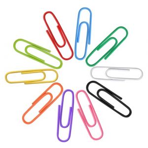 Lot de 250 trombones multicolores de 2,8 cm - Avec boîte de rangement - Porte-trombones en métal - Pour bureau, fichiers, école, papiers (DRINK SHOW LIMITED, neuf)