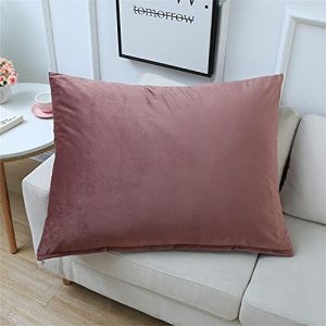 SterneMond Lot de 2 housses de coussin décoratives 50 x 70 cm - Rectangulaire - Grand coussin lombaire - Pour canapé, chambre à coucher, voiture - Grande taille au choix - Couleur confiture (wangshucongouz, neuf)