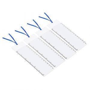 PATIKIL Marque-page Loupe avec 6 pouce R&egrave;gle, 4 Paquet 3X Loupe Feuille Page Loupe Lentille pour Faible Vision Gens Lecture Livre Magazine Journal (PATIKIL UK, neuf)