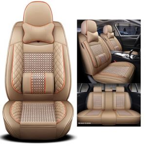 Congxy Housses de Siège de Voiture Universelle | Couvre Sieges pour Avant et Arrière | Ensemble Complet de Housses Siege Auto Universel, Beige (Congxy Auto Accessories Brand Store, neuf)