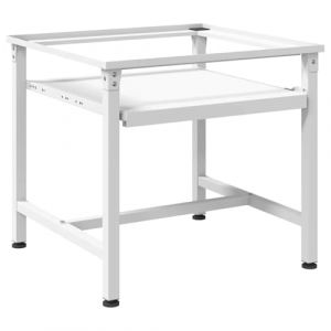 Mokuyary Support de machine &agrave; laver avec &eacute;tag&egrave;re extensible, blanc, rehausseur de machine &agrave; laver, socle de machine &agrave; laver, pi&eacute;destal pour r&eacute;frig&eacute;rateurs, s&egrave;che-linge (Mokuyary-EU, neuf)