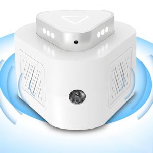 Répulsif à ultrasons pour Souris à 360°, répulsif à ultrasons pour Rats avec Flash LED, répulsif pour Souris, répulsif pour Rats, araignées, Mites, Fourmis, Zone Efficace de 300 m² (Lisen Trade, neuf)