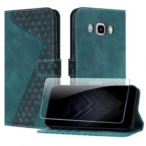 JayModCase Coque pour Samsung Galaxy J7 2016 / J710, Cuir Pochette de Portefeuille avec Film de Protection d'&eacute;cran [Support] [Magn&eacute;tique] Emplacements Cartes pour Galaxy J710 - Vert (Hailian EU Store, neuf)