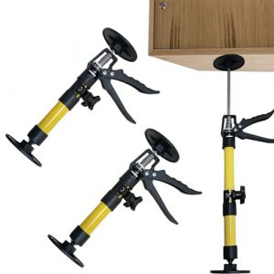CAAGGMM Etais Telescopique, 2 Pi&egrave;ces 31 &agrave; 59 cm Etai Telescopique Reglable, Support Montage T&eacute;lescopiques, Capacit&eacute; de Charge 40 kg, pour Atelier Maison Garage, Jaune (CAAGGMM, neuf)