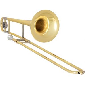 Trombone T&eacute;nor Classic Cantabile TP-12 - Accordage Bb - Corps en Laiton - Finition Vernis Clair, Coulisse Int&eacute;rieure en Maillechort, Chrom&eacute;e - Set Incl. Embouchure et &Eacute;tui L&eacute;ger (Maison de la musique Kirstein, neuf)