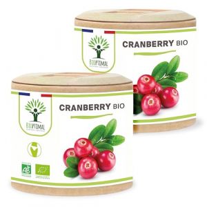 Cranberry Bio - Bioptimal - Compl&eacute;ment Alimentaire - 100% Canneberge Sans Sucre - Infection Urinaire Cystite - 36mg de Proanthocyanidines Par Jour - Fabriqu&eacute; en France - Certifi&eacute; Ecocert - 120 g&eacute;lules (Bioptimal - nutrition naturelle, neuf)