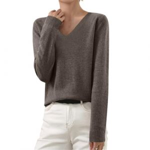 AEGJEGVD Soldes Pull Femme à Manches Longues en Tricot Sweat Blouse col Rond/col Montant Côtelé Chemisier Top Léger Sweatshirt Chic et élégant sous Pull Haut T-Shirt Pulls Femmes Chic Chaud Pas Cher (⭐⭐⭐⭐⭐AEGJEGVD⭐⭐⭐⭐⭐, neuf)