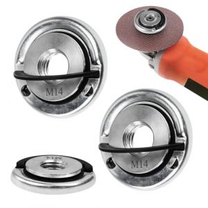 Huucozn 3 Pi&egrave;ces &Eacute;crou Serrage Rapide M14, Ecrou Meuleuse d'angle Serrage Rapide M14 &eacute;crous de serrage rapide pour meuleuse d'angle Meuleuse D'Angle Angulaires Accessoires Disque A Tronconner Le Bois (NOISY ADRENALINE, UNIPESSOAL LDA, neuf)