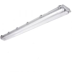 Neon Tube 120cm, Kit R&eacute;glette &Eacute;tanche IP65 N&eacute;on led avec 2 Tubes LED 36W 3600LM Neon Garage No Flicker Blanc Neutre 4500K Reglette Led pour Atelier, Sous Sol, Salle de Bain,Bureau Eclairage (Lot de 1) (veryfight, neuf)