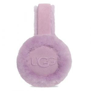 UGG Cache-oreilles en peau de mouton imperm&eacute;able pour femme avec logo brod&eacute; Rose cendr&eacute; Taille unique, Rose cendr&eacute;, taille unique (DignityWardrobe, neuf)