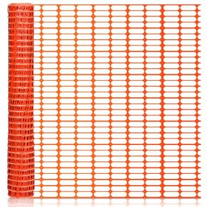 Cecaylie Filet de protection en plastique - Filet d'avertissement - Filet de collecte - Clôture de capture - Clôture sauvage - Orange - 1 m x 50 m (Infinibest, neuf)