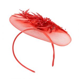 Warmhm Serre-tête Plume Élégante Pour Femmes Accessoire De Coiffure Créatif Pour Fête Et Mariage Ornement Cheveux Unique Festival Anneau Cheveux Raffiné Rouge (Demetrius Rick, neuf)