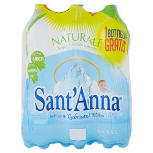 Sant'Anna Eau naturelle, source Vinadium, 6 x 1,5 L (Italiaen Gourmet UK Ltd, neuf)
