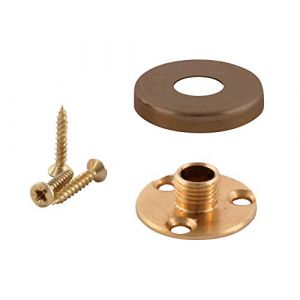 Douille de lampe de montage de plaque arrière ElekTek - Vis à filetage mâle de 10 mm avec cache -fil - Se combine à la douille-patère E27 de 10 mm Laiton Aspect Vieilli (Buy It Better Limited, neuf)