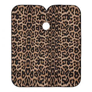 Cheeteh Imprimé Léopard Animal Peignoir Coiffure Imperméable Cape De Coupe Accessoires Blouse Coiffeur Pour Barbiers Instituts De Beauté Salon 140X168Cm (guangzhouhongchenmaoyishanghanggerenduzi, neuf)