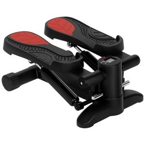 SPORTNOW Mini Stepper pour la Maison Stepper Hometrainer avec écran LCD, Fitness Stepper jusqu'à 100 kg pour l'entraînement des Jambes, Home Office Fitness Exercise, Noir (AOSOM-DE, neuf)