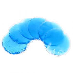 LIFKOME Lot De 6 Masques Yeux En Gel Pvc Rond, Pack Froid Et Chaud Réutilisable, Soulage Fatigue Oculaire Et Poches, Bandeau Rafraîchissant Pour Usage Quotidien (hdybs, neuf)