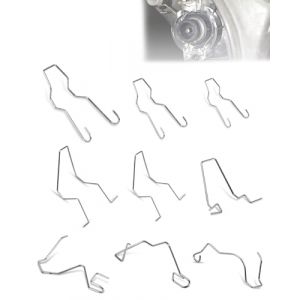 SCJJZ 9pcs Pinces à Ressort de Retenue D'ampoule Support de Clip Retenue d'ampoule de Phare Voiture Clip de Ressort de Retenue de Phare Phare D'immersion Faisceau de Croisement pour H1/H3/H4/H7 (GuangZhouAnTuTuMaoYiYouXianGongSi, neuf)
