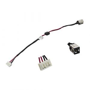 KinPower DC Jack Connecteur Alimentation Compatible avec Toshiba Satellite A660 A665 A665D C660 Ligne：19.5cm (DIY Micro, neuf)