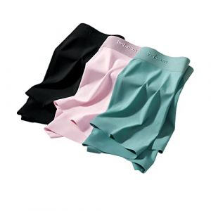 TOBILE Lot de 3 boxers pour homme en soie glacée - Doux et sexy - Pour homme - Boxer transparent - Hombre-Mry006-3B - XL (Benliu, neuf)